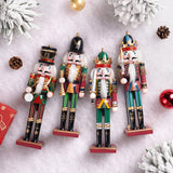 12" Wooden Nutcracker Soldier – Sword, Movable Jaw & Gift Box