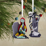 Hallmark Disney Tim Burton's The Nightmare Before Christmas Jack & Sally Christmas Ornaments – Set of 2