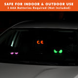 3-Pack Animated Peeping Eyes Halloween Lights, Flashing LED with Timer