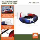 Ozark Trail Rapid Rider Single River Tube 48" with Mesh Seat, Backrest & Cup Holder