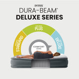 Intex 15" Twin Essential Rest Dura-Beam Air Mattress with Built-In Electric Pump
