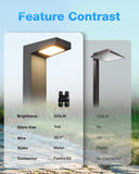 SUNVIE 4 Pack Low Voltage LED Pathway Lights – 500 lm 5 W Landscape Lighting