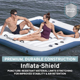 Hydro Force Bloc Party 8-Person Modular Inflatable Party Island with Floating Cooler
