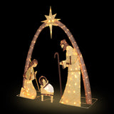 5 ft Lighted Nativity Scene Outdoor Christmas Decoration with 150 Warm White LED Lights
