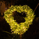 Plug-In Fairy Lights 100 ft – 300 LED Waterproof Silver Wire String Lights with Remote