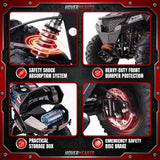 Aoemoe 40 cc Teen Gas ATV, 4-Stroke 4-Wheeler with 3 Speed Settings, Up to 15 mph