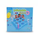 Flamingo Inflatable Pool Tic-Tac-Toe & Ring Toss Game Set