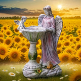 Lumiartisan Solar Angel Garden Statue with Color-Changing LED, Waterproof Resin Outdoor Angel Figurine