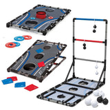 EastPoint Sports 3-in-1 Tailgate Game Set with Cornhole, Ladder Ball and Washer Toss
