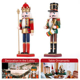 12" Wooden Nutcracker Soldier – Sword, Movable Jaw & Gift Box