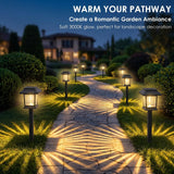 Maspost 12 Pack Solar Pathway Lights – Warm White LED Outdoor Landscape Lights