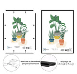 Mainstays Picture Frame – Black Flat Profile Wall Picture Frame with Plastic Front