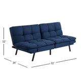 Memory Foam Futon Sofa Bed Couch Sleeper Convertible Foldable Loveseat