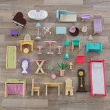 4.5 ft. KidKraft Majestic Mansion Wooden Dollhouse – 4 Levels, 8 Rooms, Elevator & 34 Accessories