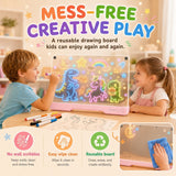 16" LED Drawing Board with 10 Color Modes, 9 Brightness Levels & Rechargeable Battery