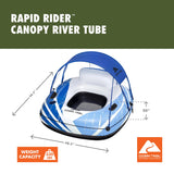 Ozark Trail Rapid Rider Canopy River Tube with Removable Sun Shade