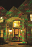 Star Shower Laser Motion Christmas Lights, Red and Green Outdoor Holiday Light Projector