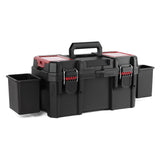Hyper Tough 16-Inch Heavy-Duty Toolbox with Small Parts Organizer & Padlock Security