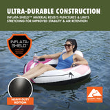 Ozark Trail Rapid Rider Single River Tube 48" with Mesh Seat, Backrest & Cup Holder
