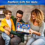 2-Pack LED Light-Up Kids’ Bow and Arrow Set with Standing Target, Foam-Dart Blasters, Suction-Cup Arrows and Quivers