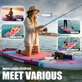 Genreen 11' Inflatable Stand Up Paddle Board Set with Complete SUP Accessories