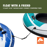 Ozark Trail Rapid Rider Single River Tube 48" with Mesh Seat, Backrest & Cup Holder