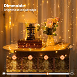 4-Pack 33 ft 100 LED Battery Operated Fairy String Lights with Remote