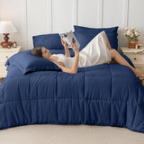 Lightweight Cooling Quilted Comforter, All Season Down Alternative Duvet