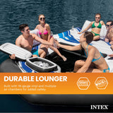 Intex Blue Tropic Inflatable Lake Island Float for 5 People with Cooler