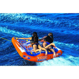 WOW Sports Power Steer 2-Person Steerable Deck Tube Towable – U-Shaped Boat Tube