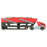 Hot Wheels Mega Hauler Set – Expandable Truck & 4 Die-Cast Cars