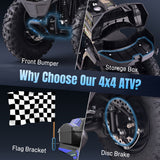 Arshin 40cc 4-Stroke Gas Youth ATV, All-Terrain 4 & Wheelers, 25 Miles Range