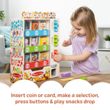 19-Piece Melissa & Doug Sort, Stock, Select Wooden Vending Machine – Play Food, Coins & Cards