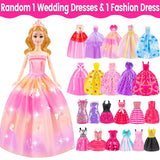 76-Piece Doll and Pink Convertible Car Playset with 11.5" Fashion Doll, Clothes and Accessories