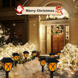 6-Pack Solar Pathway Lights – Waterproof LED Garden Stake Lights with Water Ripple Effect