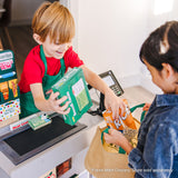 70-Piece Melissa & Doug Fresh Mart Grocery Store Companion Set – Play Food, Apron, Money, Coupons & Shopping Accessories