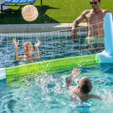 Funsicle Floating Volleyball Set, Inflatable Pool Volleyball Game with Net, Ball & Weight Bag
