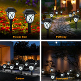 6-Pack Solar Pathway Lights – Waterproof LED Garden Stake Lights with Water Ripple Effect