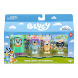 4-Pack 2.5"–3" Bluey Here Come the Grannies Poseable Figures – Madge, Janet, Rita & Gladys