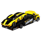 2-Vehicle Hot Wheels Legends Team Transport 1:64 Scale Set – Custom Corvette Stingray Coupe & Carry On