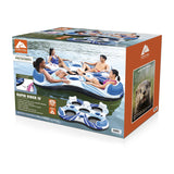 Ozark Trail Rapid Rider Quadruple River Tube, 4-Person Floating Island