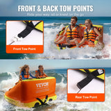 VEVOR 2 Person Couch Towable Tube for Boating, 340 lb Capacity with High Backrest