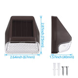 TORCHSTAR 12 Pack Dusk-to-Dawn LED Solar Fence Lights – Cool White Post Light