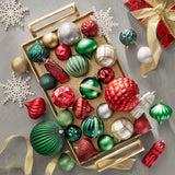 Member’s Mark 82-Piece Shatterproof Christmas Ornament Collection with Hooks