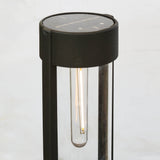 4-Pack Better Homes & Gardens Wyatt Solar LED Bollard Pathway Lights – Black, 15 lm & IPX4