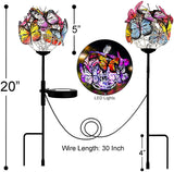 2 Pack Solar Butterfly Lights – 18 Butterfly Waterproof Solar Garden Stake Lights