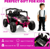 24V Kids Electric Ride-On UTV with Parent Remote, Dual 80W Motors, Suspension and Bluetooth