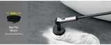 HOTO Flexi Cordless Spin Scrubber with Extension Rod, 8 Brush Heads, IPX7 Waterproof, 110-Min Runtime