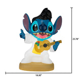 Disney Lilo & Stitch Rockstar Stitch 27.8" Lighted Blow Mold Decoration