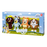 4-Pack Bluey Friends Plush Value Box – Bluey, Bingo, Winton & Snickers, 6.5–8"
